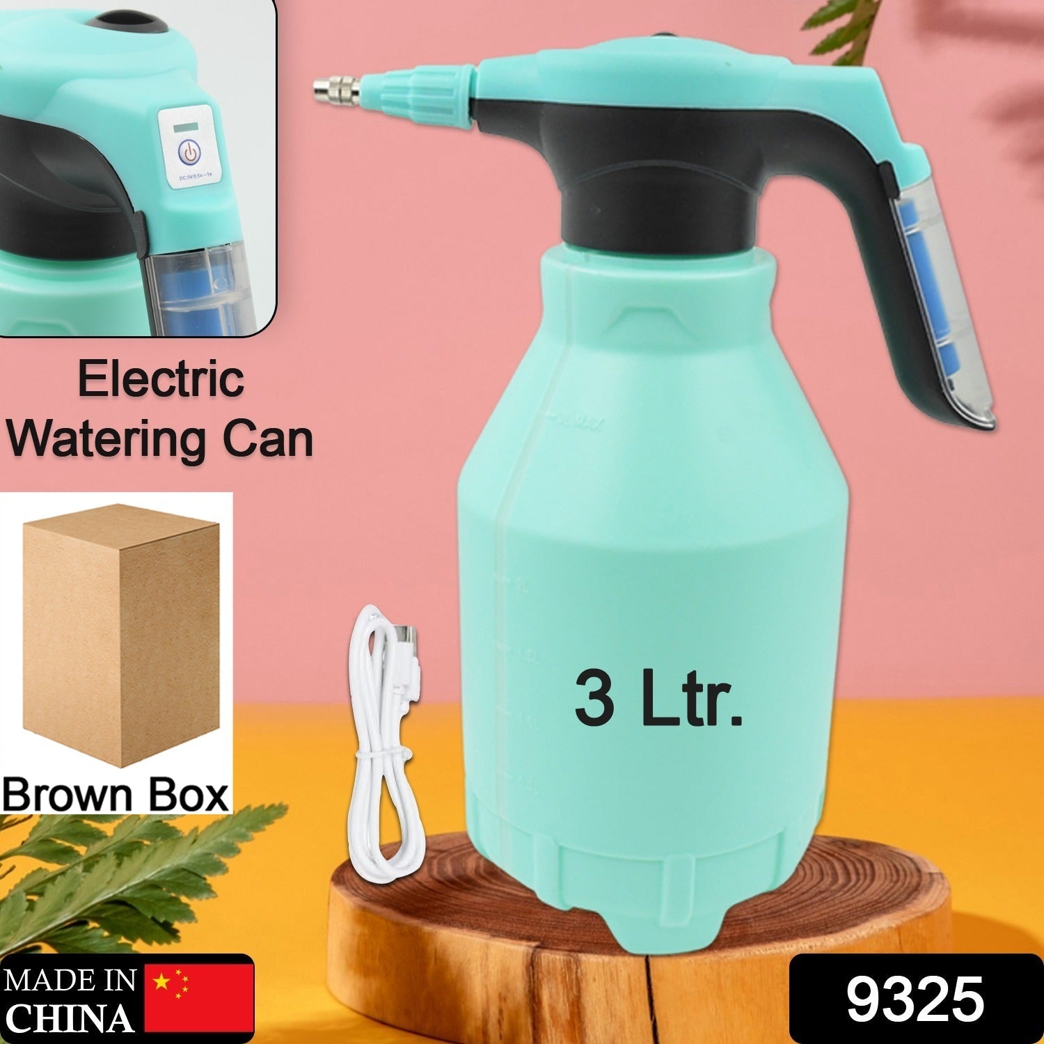 Electric Spray Bottle 3L Garden Sprayer Automatic Watering Can Rechargeable Battery Powered Sprayer For Garden Fertilizing (1Pc 3Ltr.) - Bhavnagar Deodap