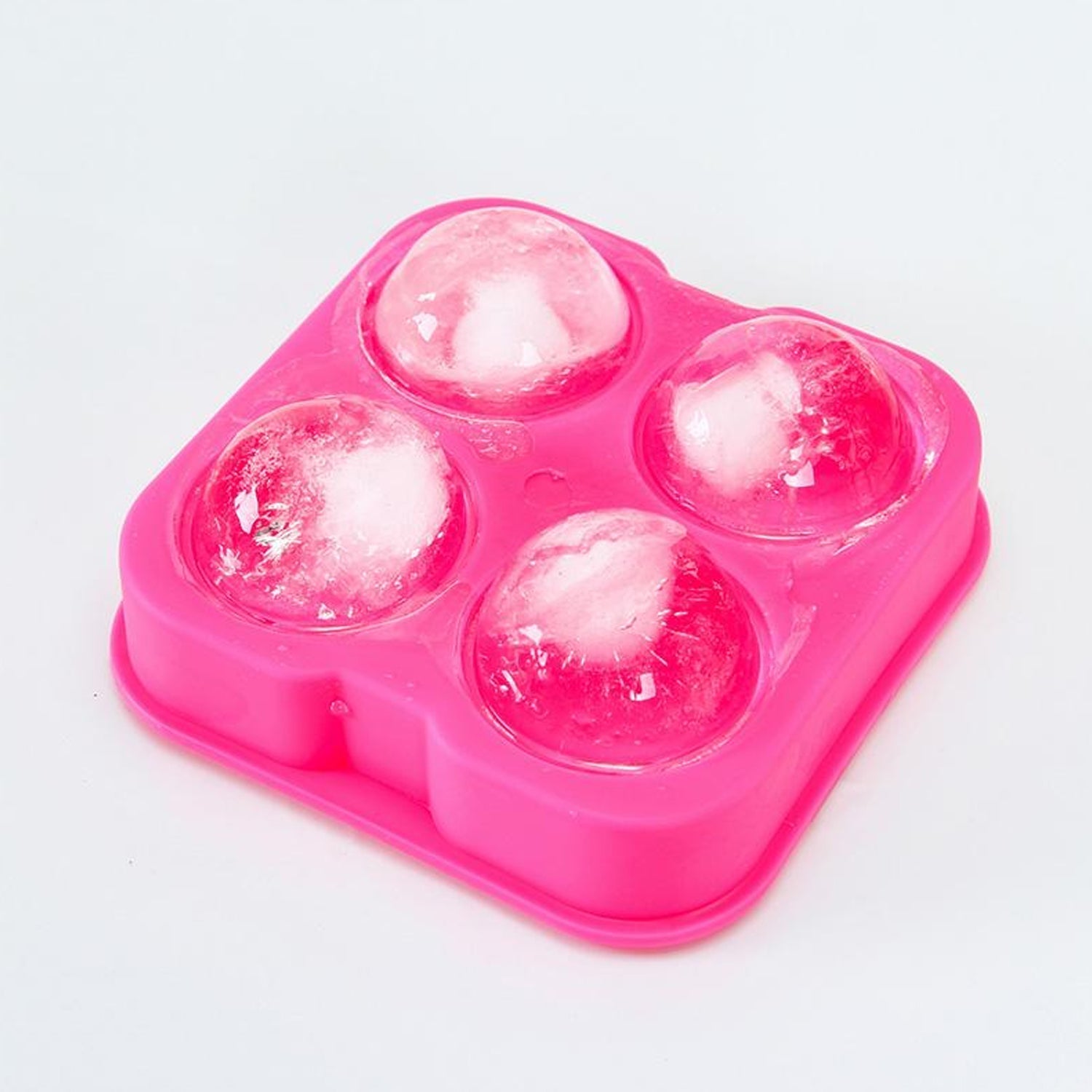 Ice Trays for Freezer Whiskey Ice Cube Plastic Ball Maker Mold Sphere Mould 4 Holes New Ice Balls Party Brick Round Tray Bar Tool ice for Whiskey - Bhavnagar Deodap