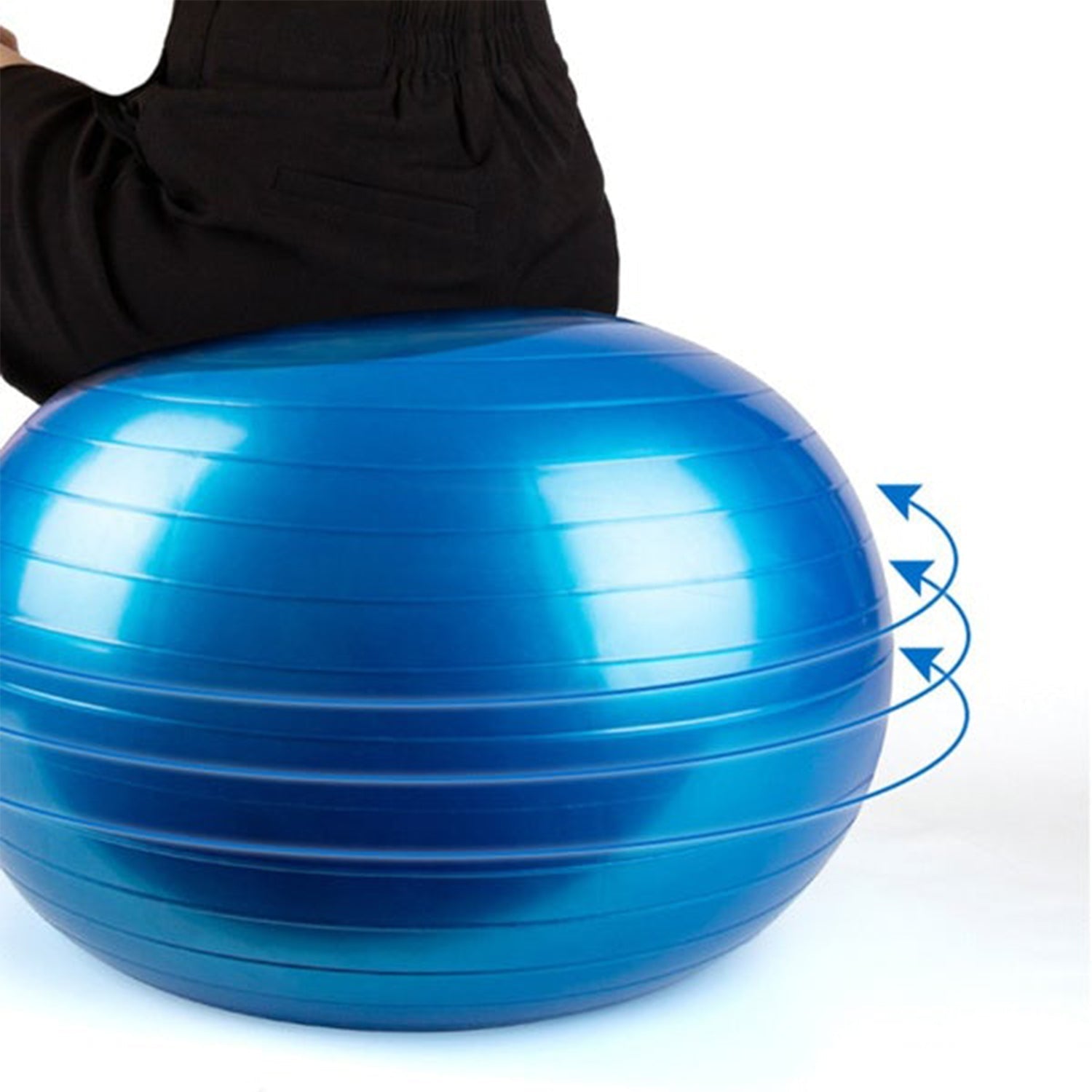 Heavy Duty Gym Ball Non-Slip Stability Ball with Foot Pump for Total Body Fitness - Bhavnagar Deodap