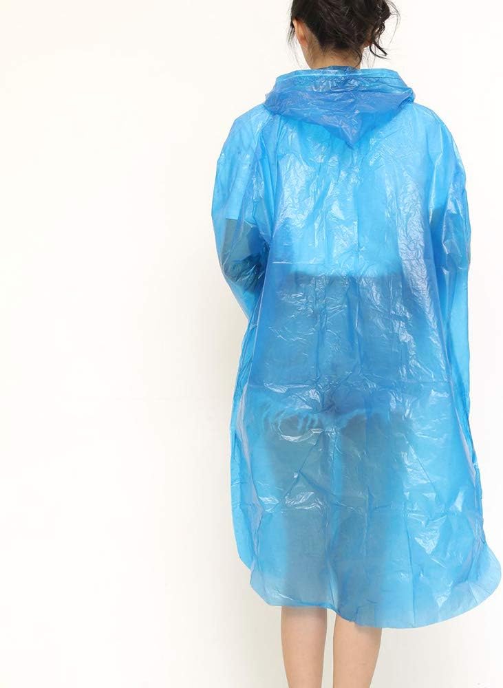 Portable Adult Rain Coat, Raincoat Waterproof Button Cardigan Portable Raincoat  Adult Outdoor Traveling Plastic Material Raincoat/Rain wear/Rain Suit for Outdoor Accessory (1pc) - Bhavnagar Deodap