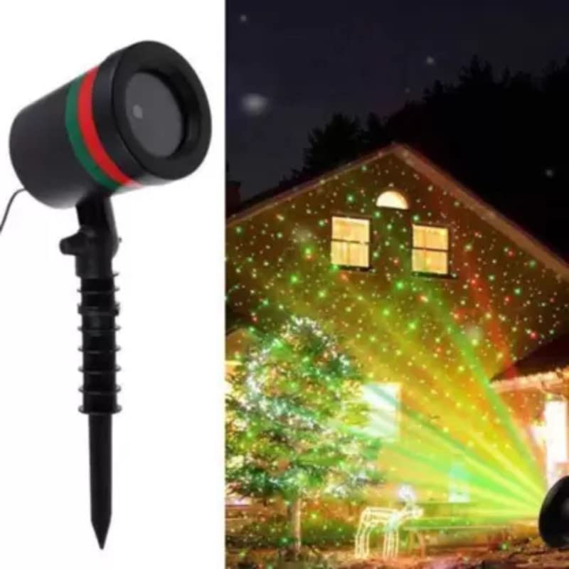 Star Fairy Motion Laser Lights Projector for Garden Lawn Landscape Outdoor Indoor, Home, Office, Diwali, Christmas, Navratri, Decorative Light, Party (No Remote Button, Multicolour) - Bhavnagar Deodap