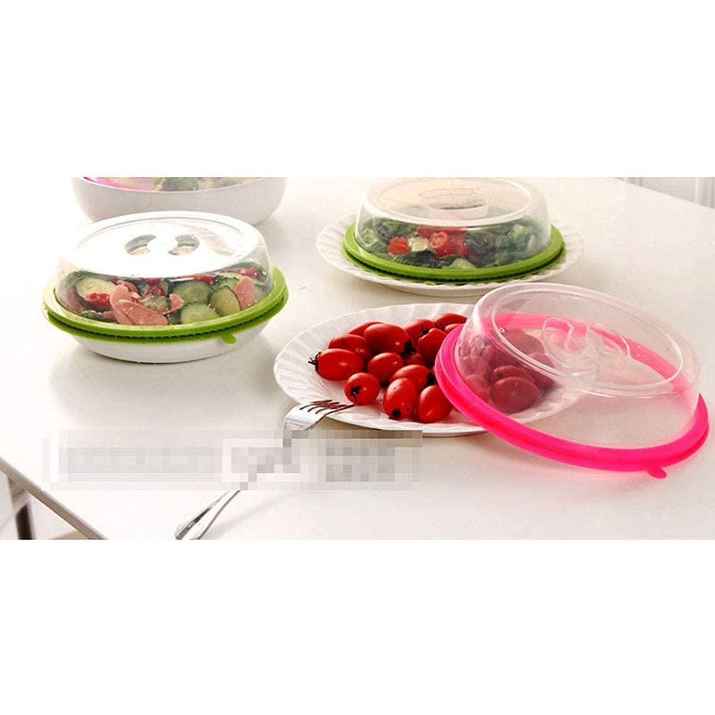 Air-Tight Microwave Oven Dish Cover Microwave Splatter Cover Food Cover Microwave Food Plate Kitchen Plate Dish Lid Dishwasher Safe - Bhavnagar Deodap