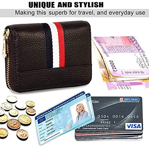 New ImportePU Leather Credit/Debit/ATM/Visiting/Business Zipper Card Holder Case Wallet for Unisex/Men & Women RFID Blocking Protected with Money Coin Purse Festive Valentines - Bhavnagar Deodap