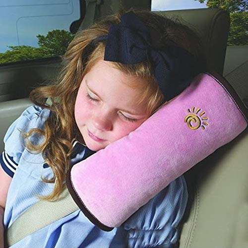 Child Safety Belt Cushion Universal Car Seat Belt Cushion Adjustable Support for Neck and Shoulder in Car when Sleeping for Children and Adults (1 Pc) - Bhavnagar Deodap