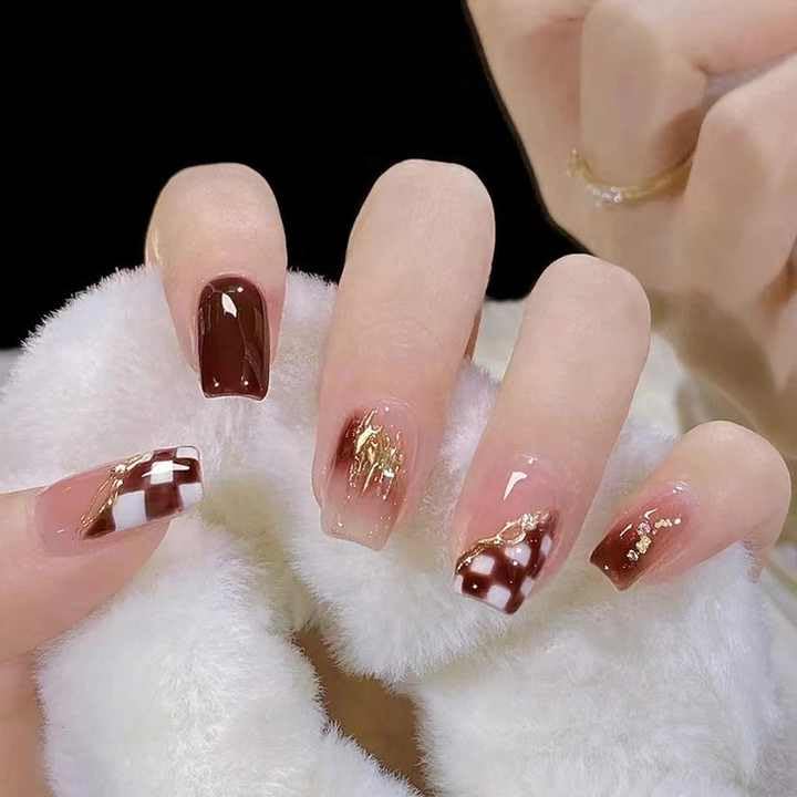 Fancy Nails 12pcs Artifical Nails For Women Reusable Vibrant - Bhavnagar Deodap