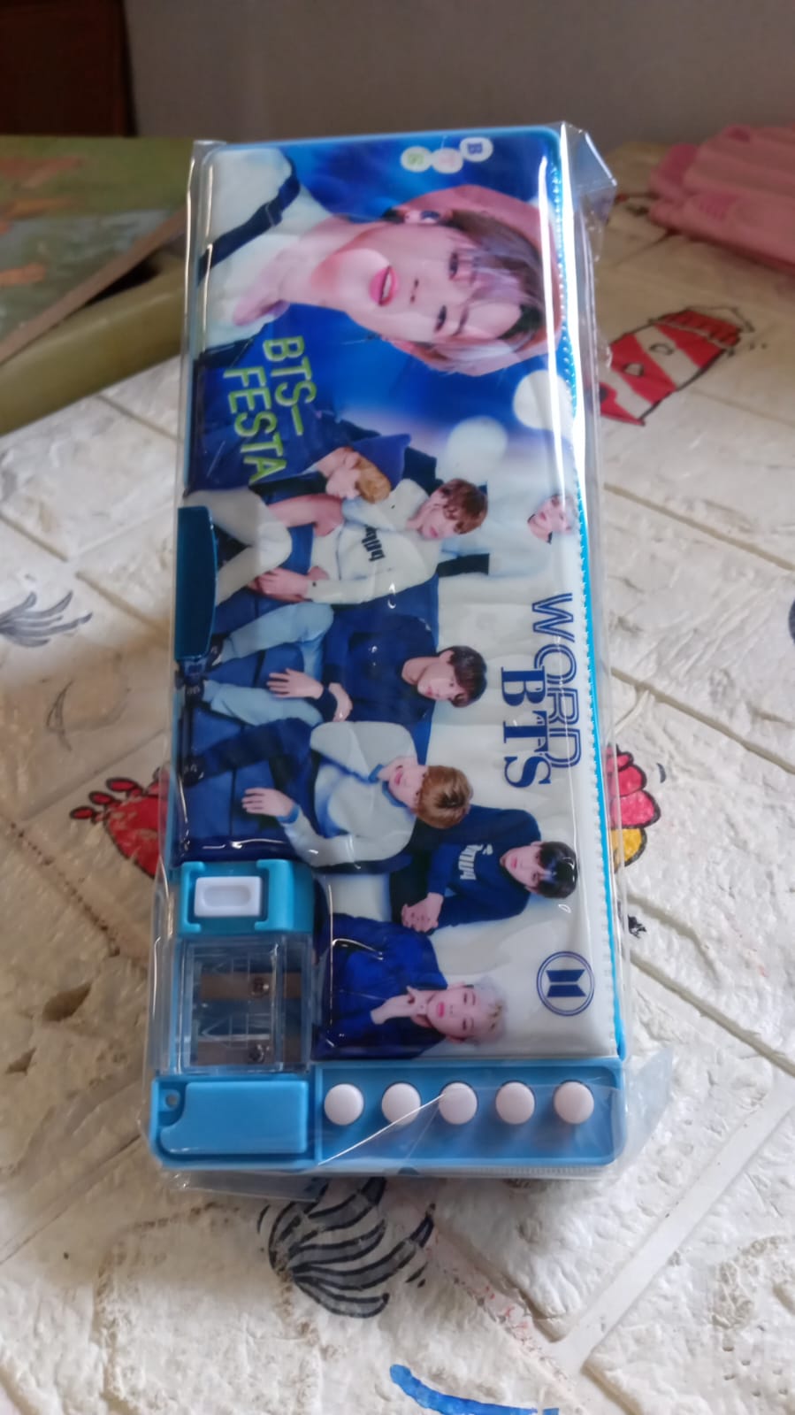 Multipurpose Compass Box (2 Compartments): Cartoon Pencil Case for Kids - Bhavnagar Deodap
