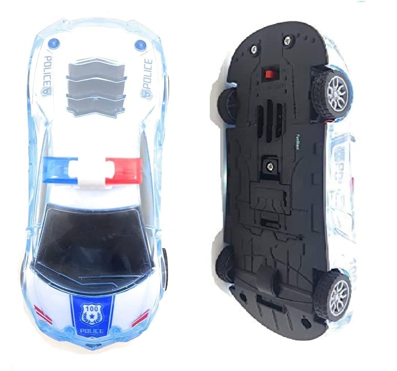 Branded Police Car with Lights, Push & Go Powered, Music and Siren Sound Car Toy for Kids Toy Vehicle Playsets ( Made in - Bhavnagar Deodap