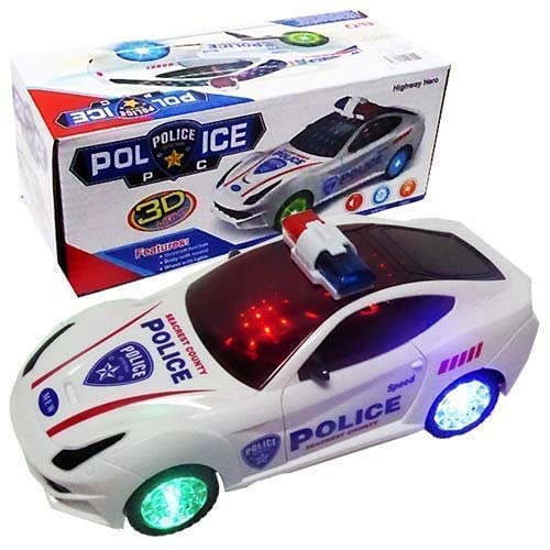 Police Car Toy, 3D Lights & Music, Kids Bumper Car - Bhavnagar Deodap