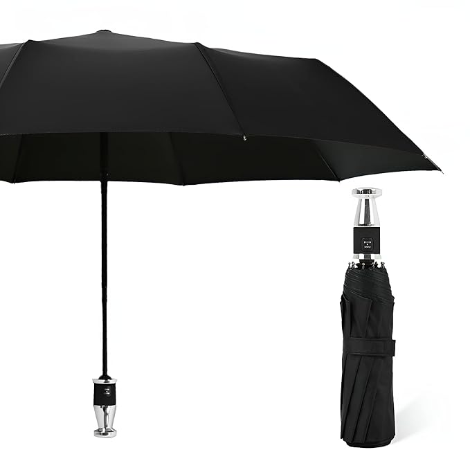 Automatic Open Golf Umbrella, Extra Large Oversize Windproof Waterproof Stick Umbrellas for Rain Umbrella for Men and Women and Family
