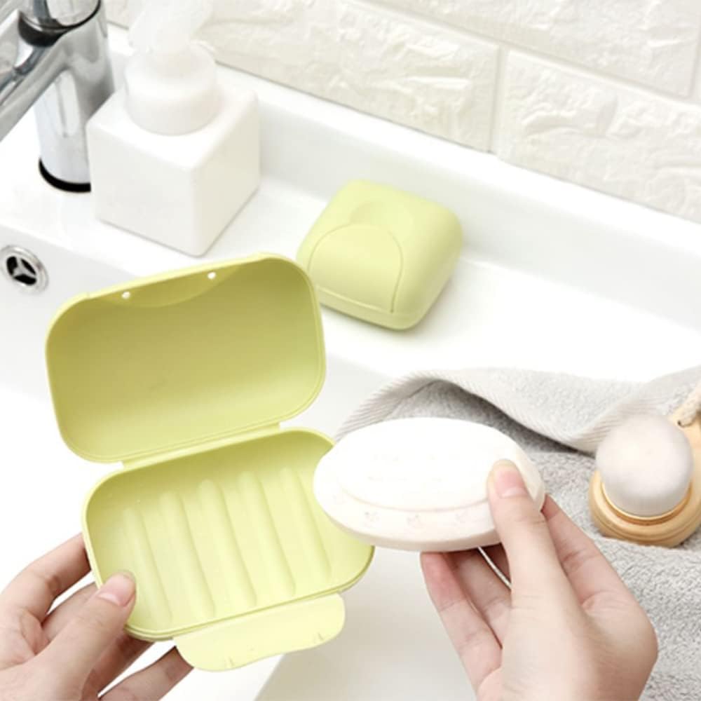 Travel Soap Case Box Plastic Soap Box With Cover Waterproof Leakproof Soap Dish For Bathroom & Travel Use (1Pc) - Bhavnagar Deodap