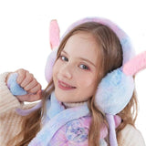 Winter Ear Muffs | Soft Plush Foldable Ear Warmers for Kids, Girls and Women | Windproof, Stretchable & Portable Earmuffs for Cold Weather, Outdoor, Travel and School Use