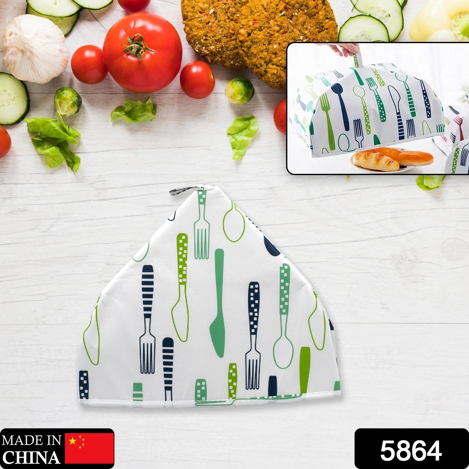 Foldable Food Covers Anti-dust Heat Preservation Anti Fly Mosquito Kitchen Lid Foldable Cover for Hot Food Dish Insulation Cover, Food Warmer Cover, for Kitchen, Picnic - Bhavnagar Deodap