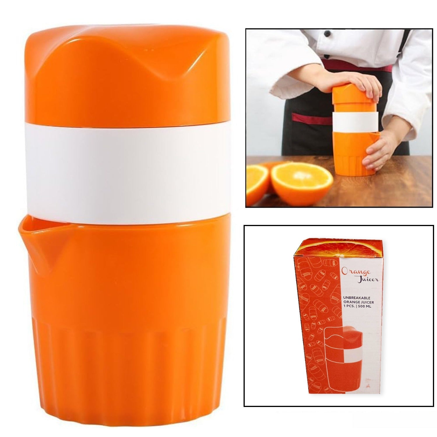 Manual Handheld Citrus Orange Lemon Juicer Fruit Press Squeeze Extractor New - Bhavnagar Deodap