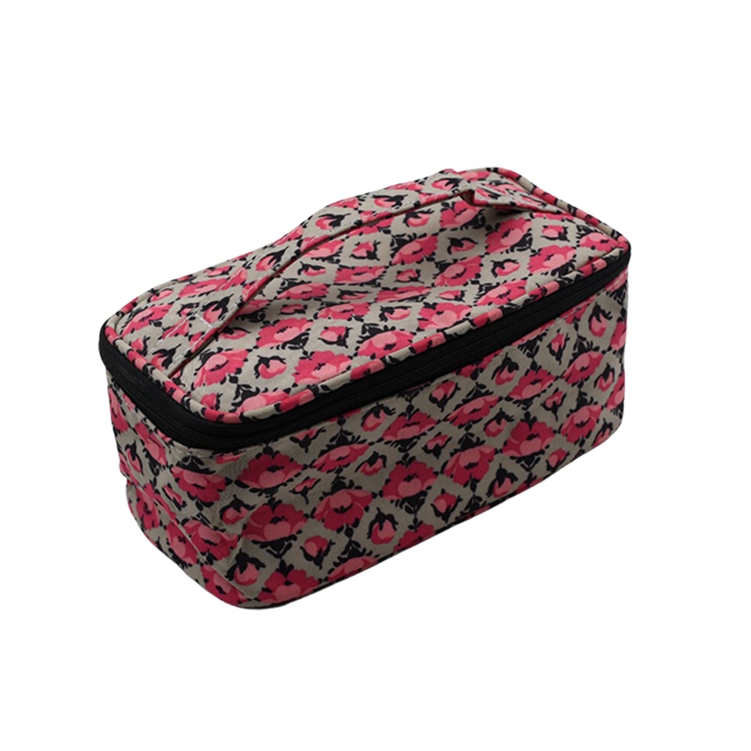 Decor Travel Makeup Bag with Small pouch Portable Organizer Makeup Cosmetic Train Case Large Capacity for Cosmetics Makeup Brushes and Toiletry Jewelry for More Storage - Bhavnagar Deodap