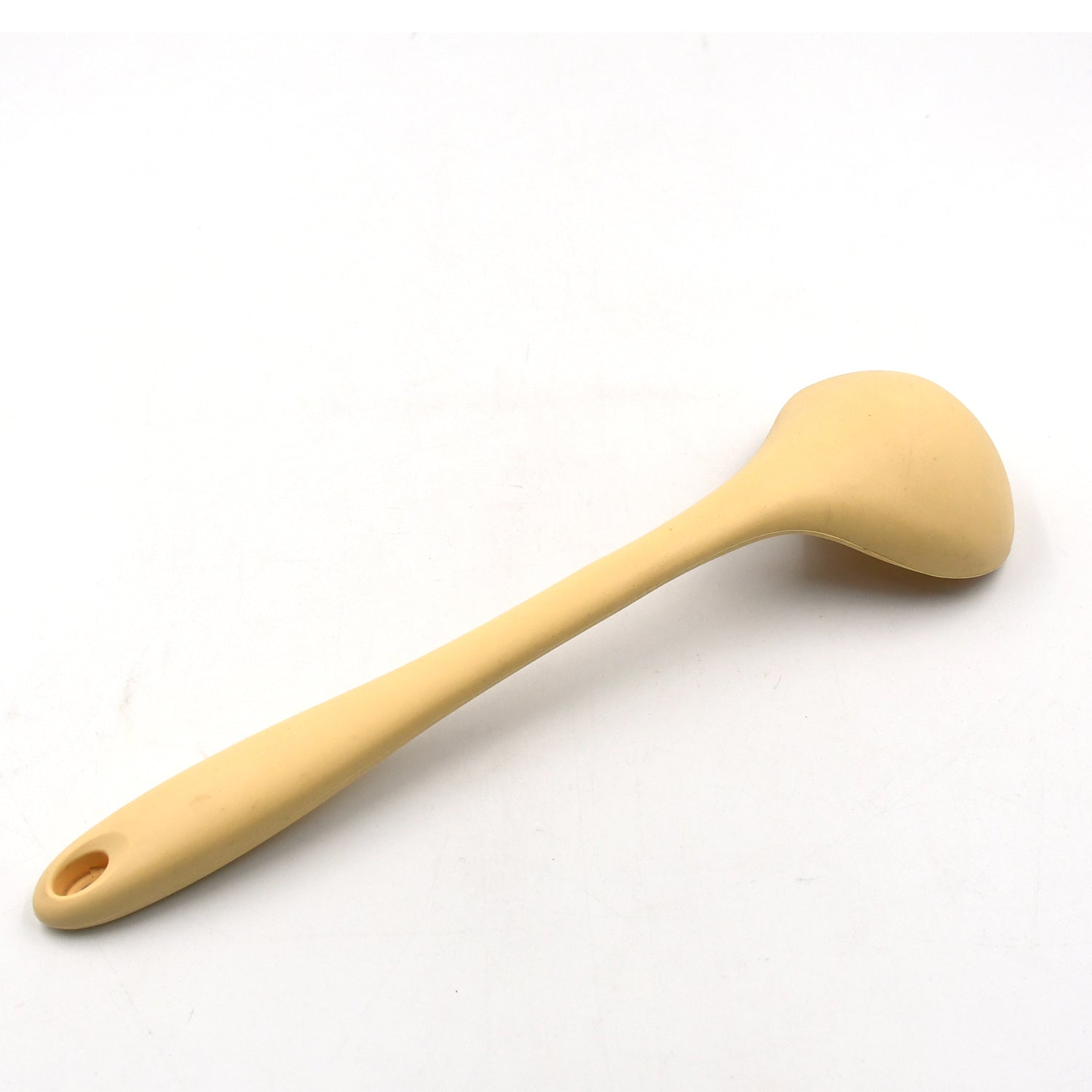 Silicone Ladle Spoon, Heat Resistant Soup Ladle Scoop Spatula with Hygienic Solid Coating FDA Grade (28cm) - Bhavnagar Deodap