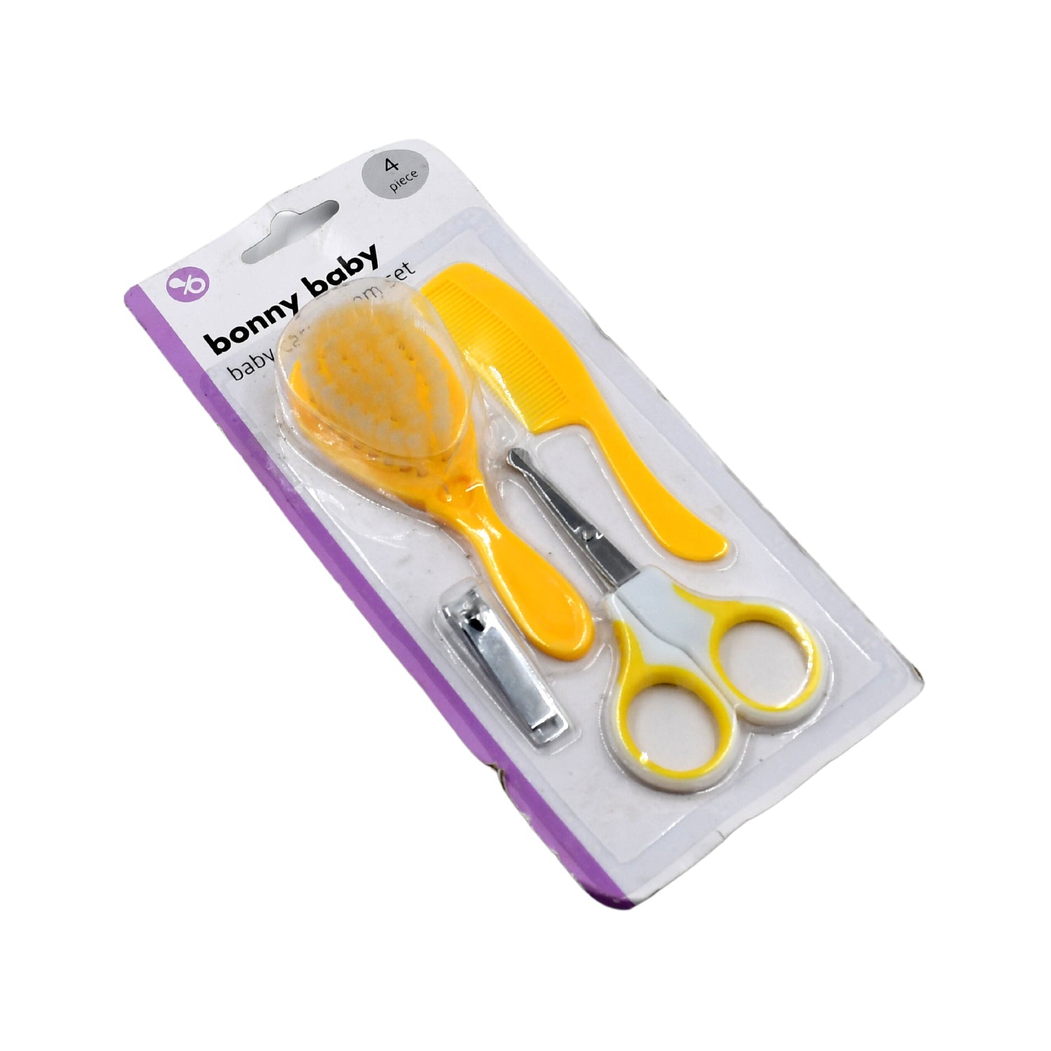 Born Baby Health Care Kit Baby Health Care And Grooming Kit 4 in 1 Nail Clipper Brush Comb Scissors Baby Safety Care Kit (4 Pcs Set) - Bhavnagar Deodap