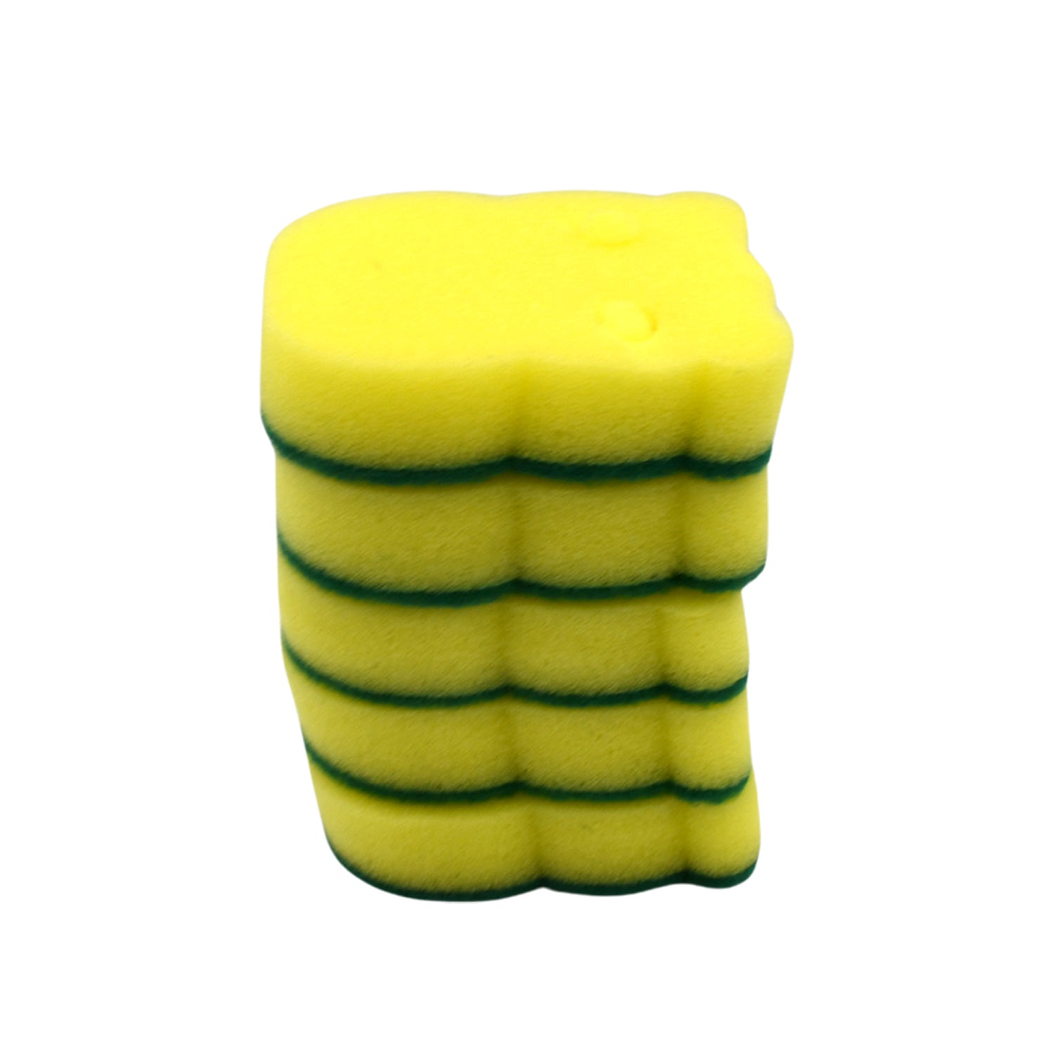 Heavy Duty Scrub Sponge, Non-Scratch Super Absorbent Cleaning Kitchen Sponges, Sponge Scourers Multi-Use for Kitchen, Bathroom, Furniture, Dishes & Steel Wash (5 Pcs Set) - Bhavnagar Deodap