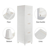 Multipurpose Storage Cabinet, Storage Solutions plastic drawers || Multi Layer Wardrobe Storage Drawers || Foldable Multipurpose Drawer Units For Kitchen, Bathroom, Bedroom, Cloth (4 Layer) - Bhavnagar Deodap