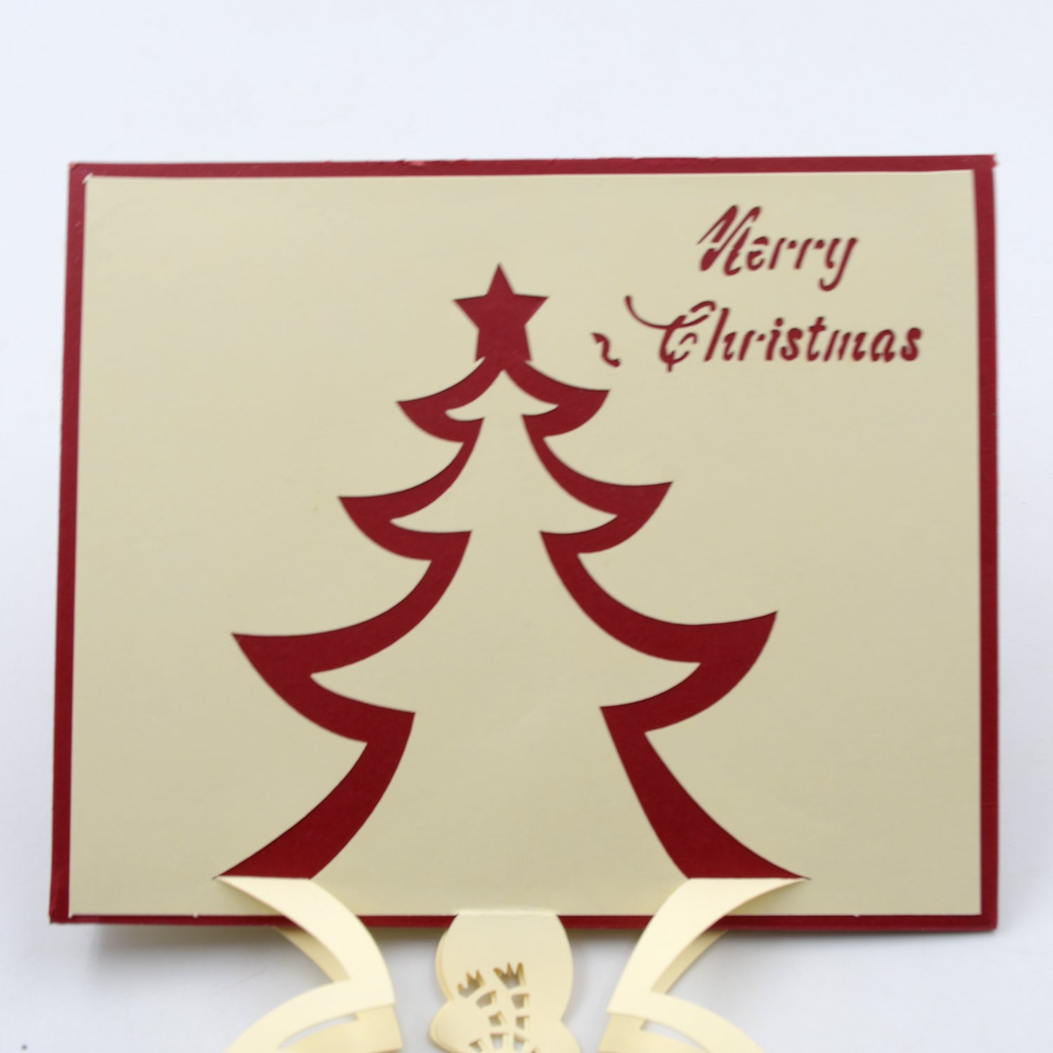 Unique 3D Pop-Up Wishing Card (Christmas): 1 Pc - Bhavnagar Deodap