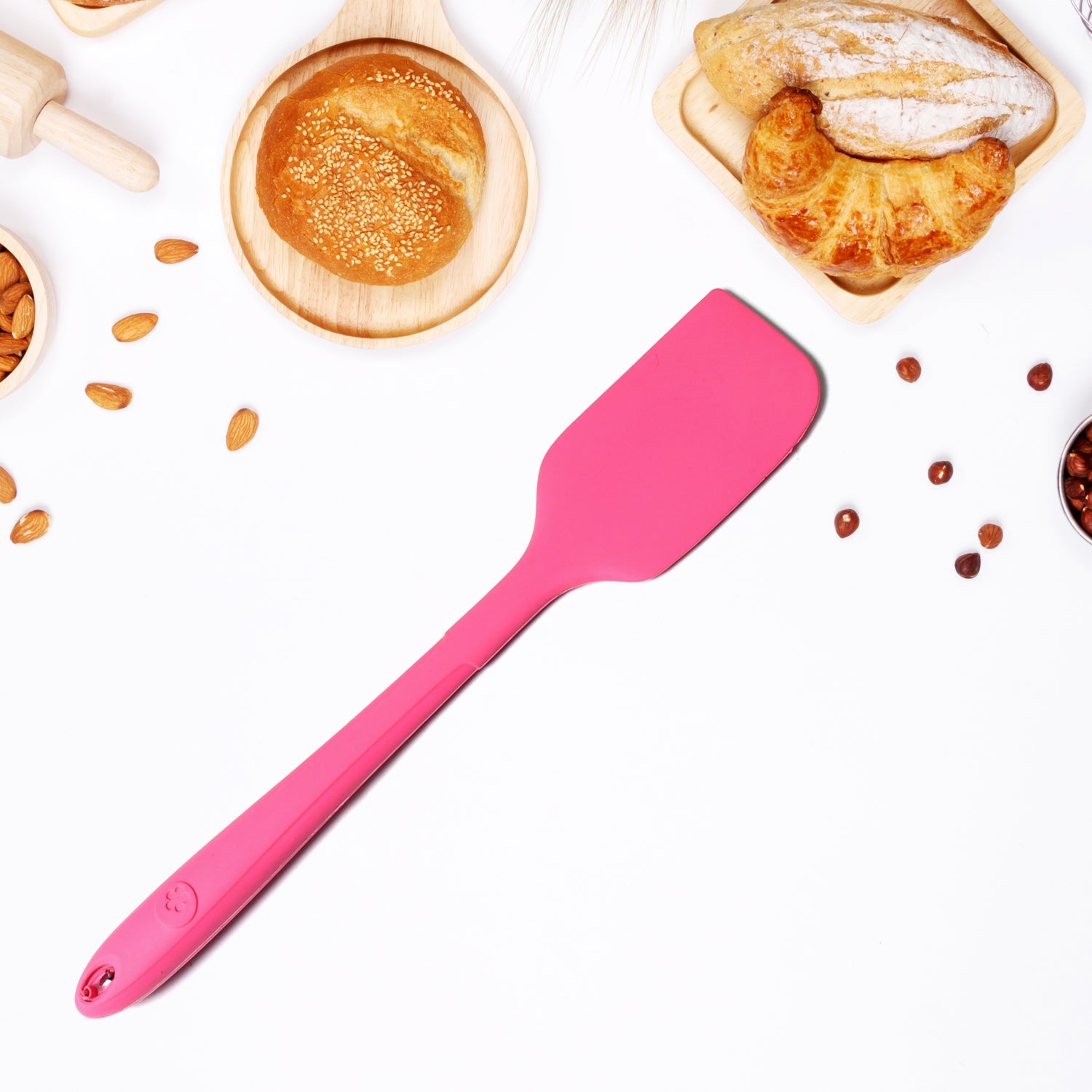 Multipurpose Silicone Spoon, Silicone Basting Spoon Non-Stick Kitchen Utensils Household Gadgets Heat-Resistant Non Stick Spoons Kitchen Cookware Items For Cooking and Baking (1 pc) - Bhavnagar Deodap