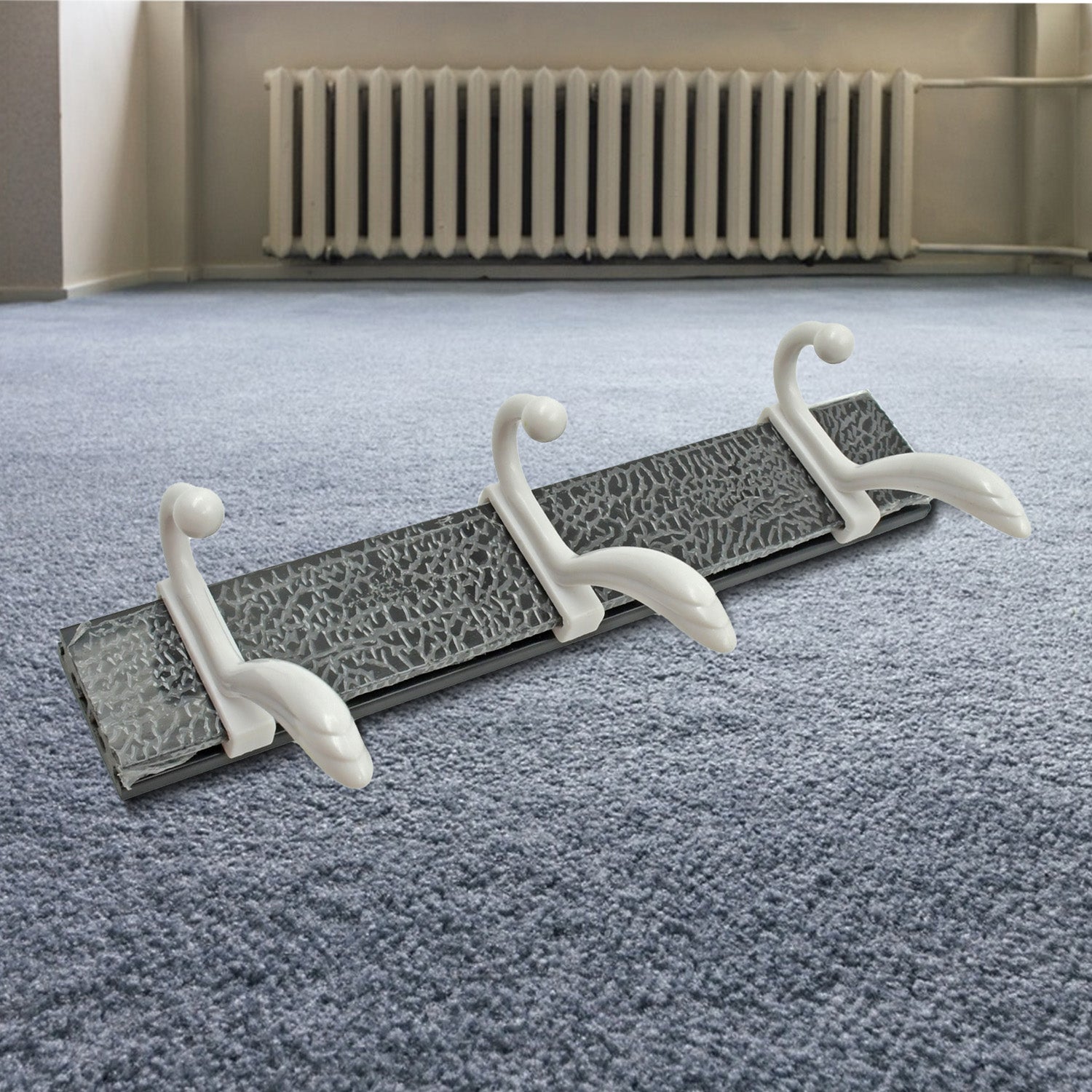 Cloth hanger, Wall Door Hooks Rail for Hanging Clothes for Hanging Hook Rack Rail, Extra Long Coat Hanger Wall Mount for Clothes, Jacket, Hats, 6 Hook - Bhavnagar Deodap