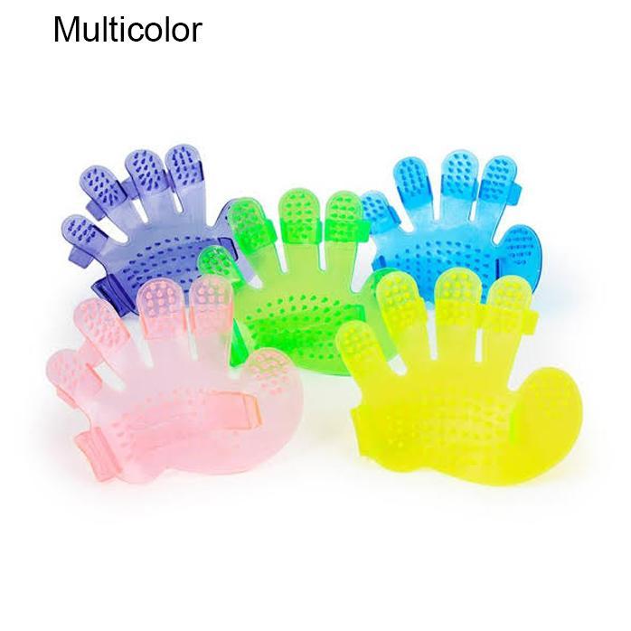 Rubber Pet Cleaning Massaging Grooming Glove Brush - Bhavnagar Deodap