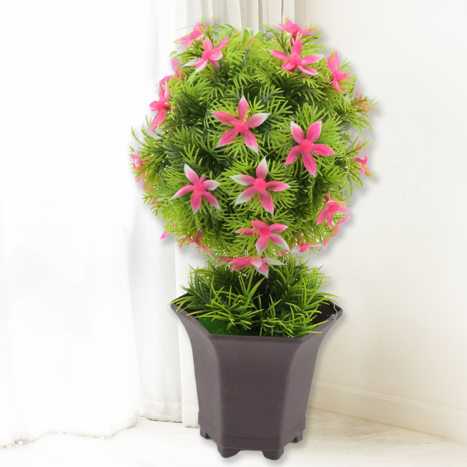 Artificial Flower for Balcony Indoor Decor, Plants for Living Room (1 Pc) - Bhavnagar Deodap