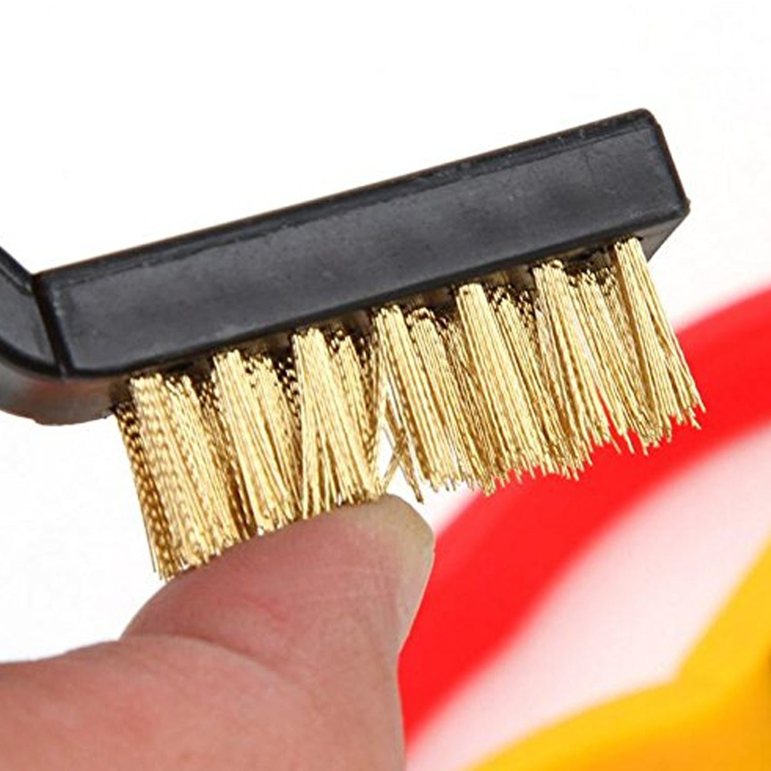 3pc Mini Wire Brush Set Brass Nylon Stainless Steel Bristles Household Cleaning Brush for Gas Stove, Smoke Machine Tool Burner Tiles Tap Rust Removal Welding Slag Dirt & Paint Scrubbing (3 Pcs Set) - Bhavnagar Deodap