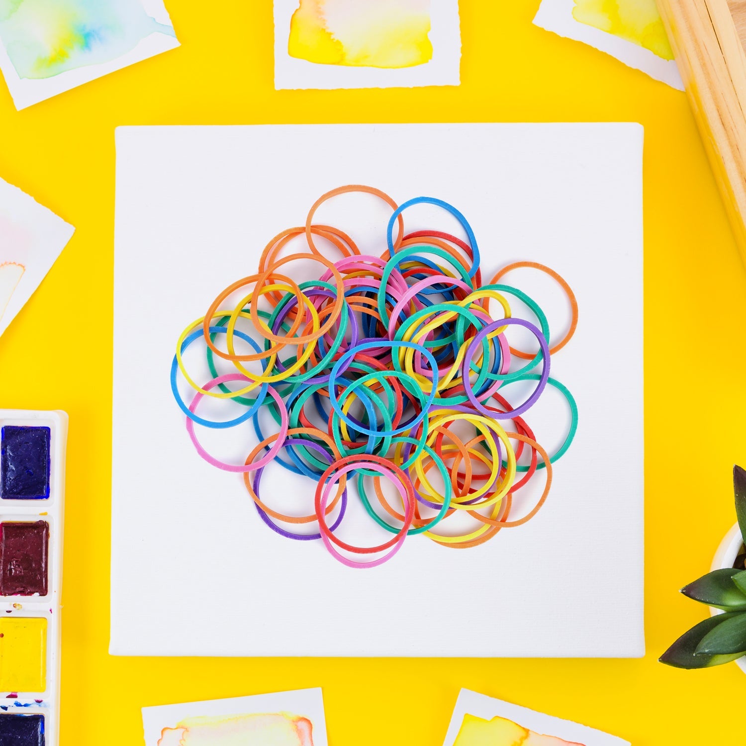 RUBBER BAND FOR OFFICE/HOME AND KITCHEN ACCESSORIES ITEM PRODUCTS, ELASTIC RUBBER BANDS, FLEXIBLE REUSABLE NYLON ELASTIC UNBREAKABLE, FOR STATIONERY, SCHOOL MULTICOLOR (2 Inch 50 GM)) - Bhavnagar Deodap