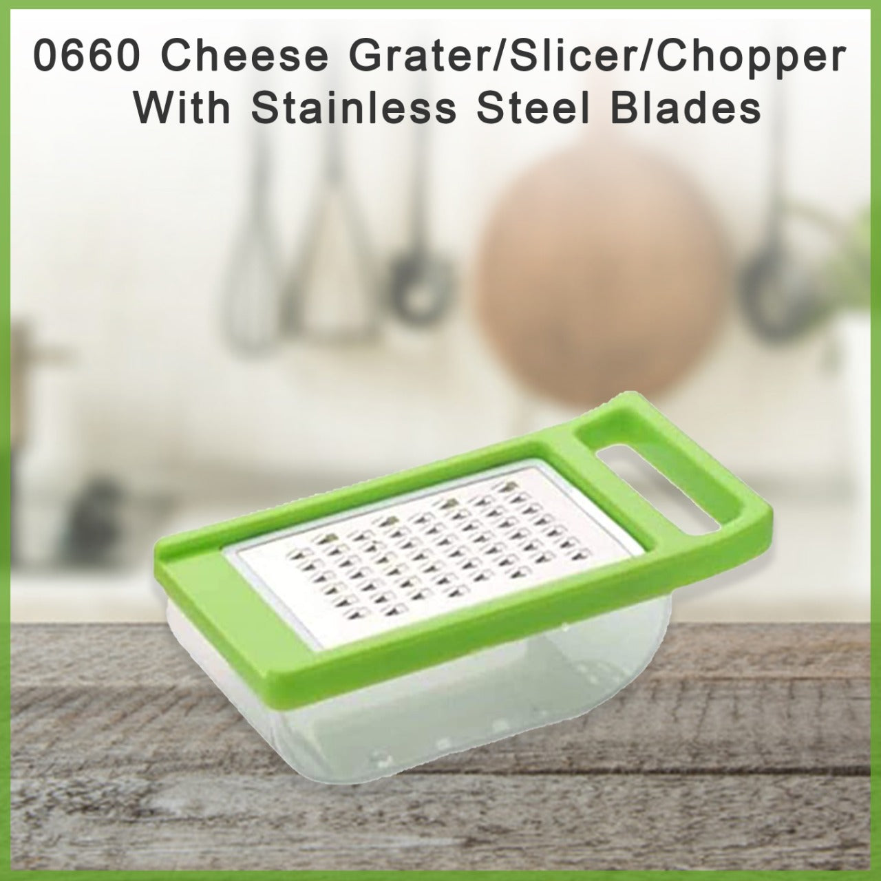 Cheese Grater / Slicer / Chopper With Stainless Steel Blades - Bhavnagar Deodap