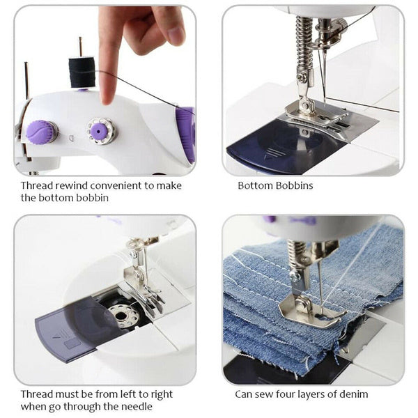 1220 Portable Mini Hand Tailor Machine for Sewing Stitching 