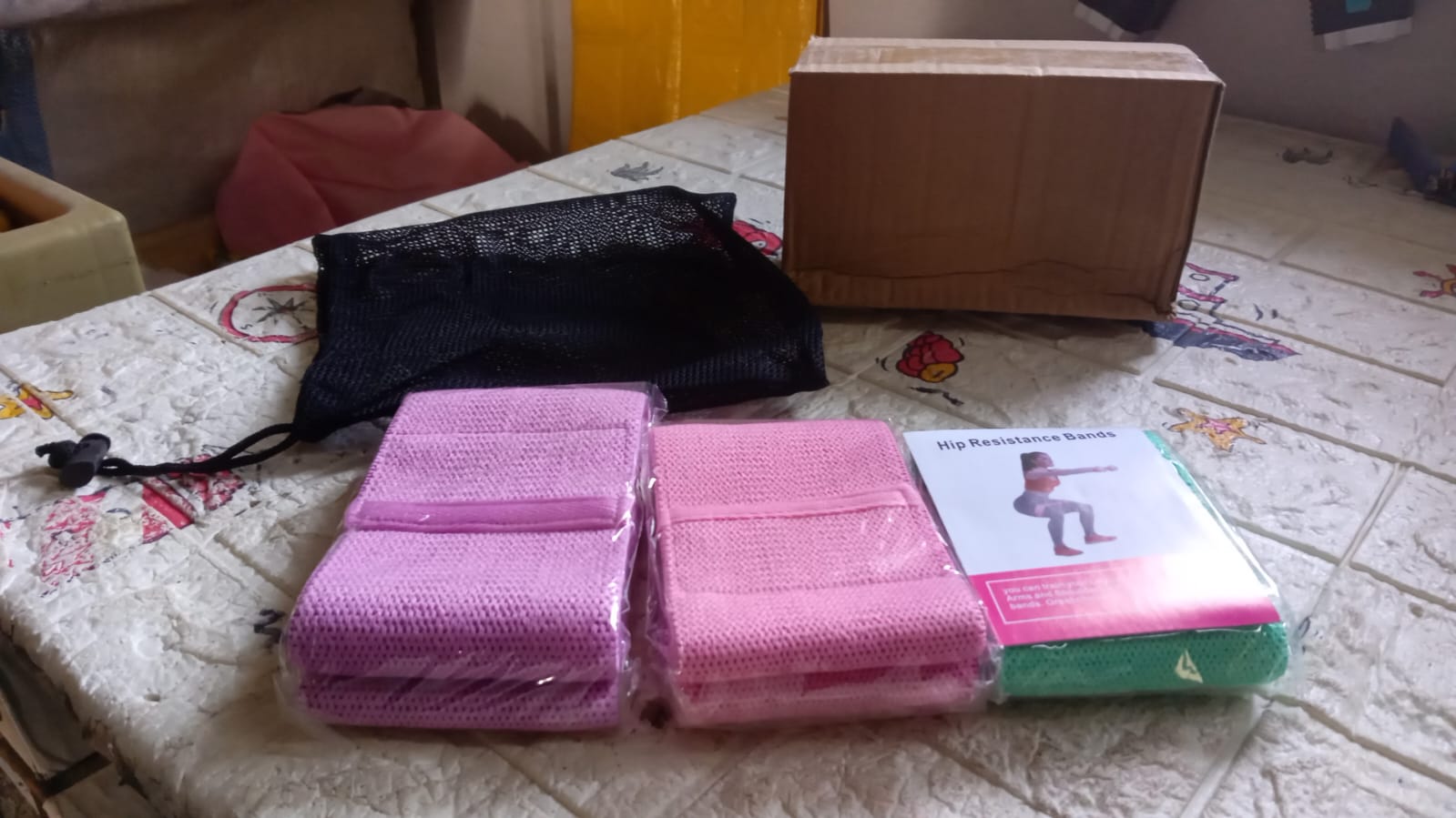 Hip Bands Booty Bands Wide Workout Bands, Resistance Exercise Bands for Legs and Butt, Resistance Loop Bands Anti Slip Circle Fitness Band Elastic Sports Bands Fitness Bands for Women Men Strength Training (3 Pcs Set) - Bhavnagar Deodap