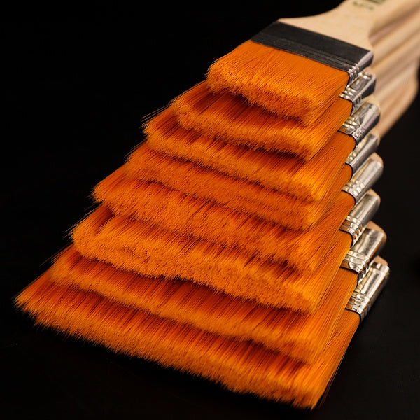 Artistic Flat Painting Brush - Set of 12 - Bhavnagar Deodap