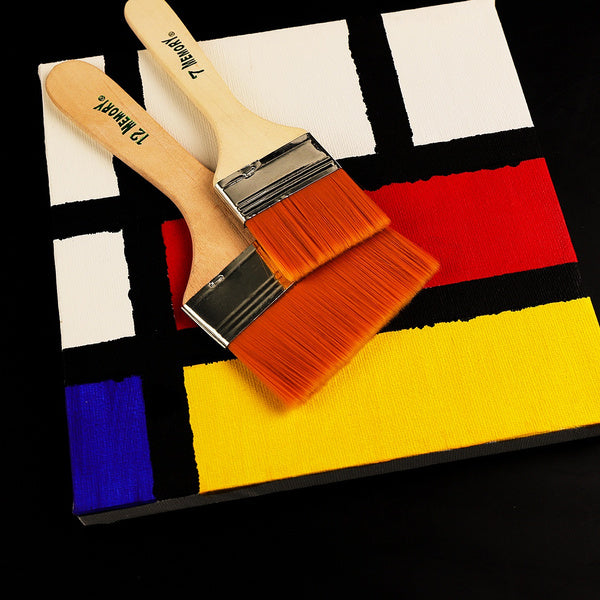 Artistic Flat Painting Brush - Set of 12 - Bhavnagar Deodap