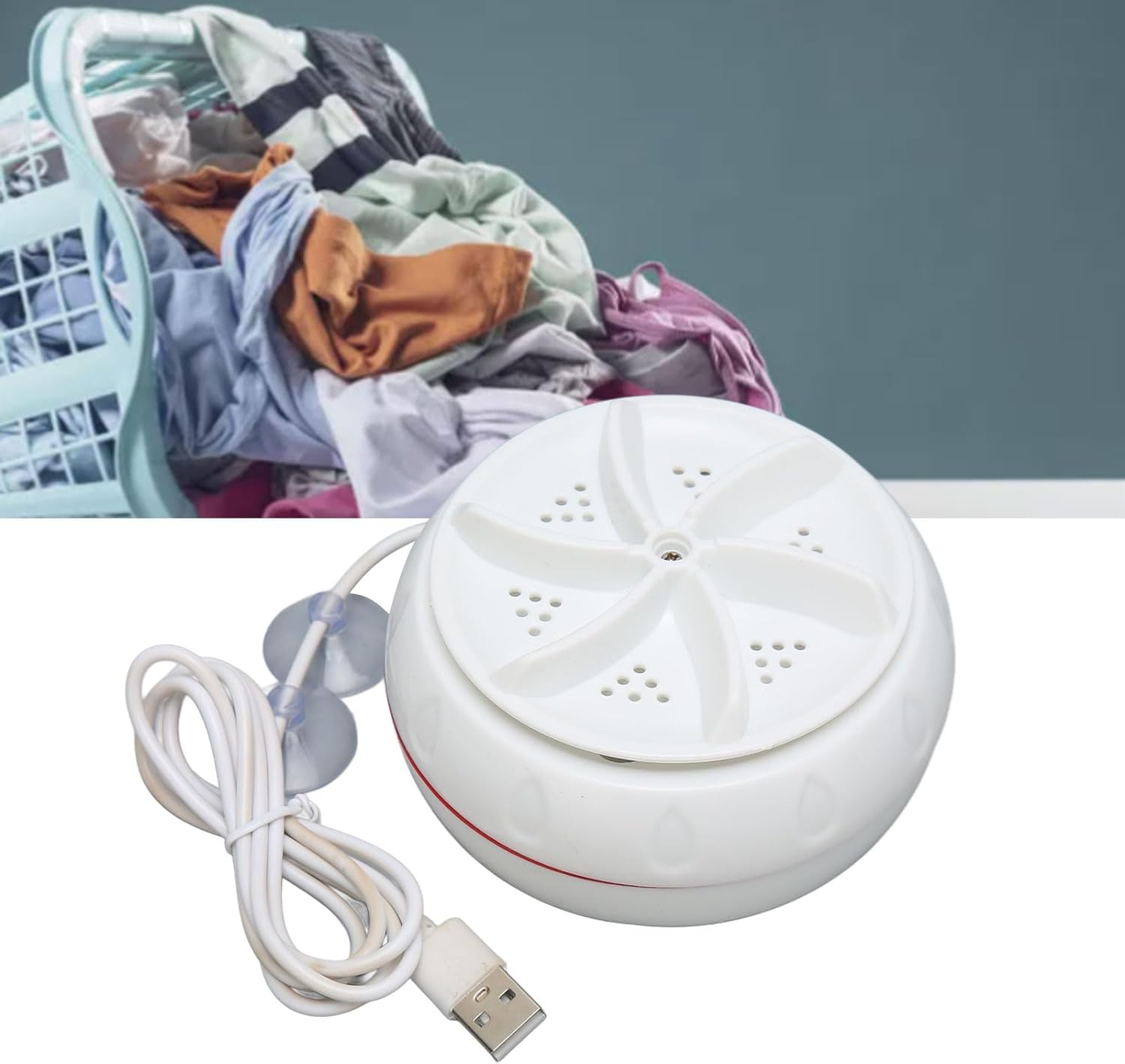 Mini Washing Machine Turbine Washing Machine Door Hinge  Lightweight Turbo Washer with USB Cable For Home, Camping ,College ,Rooms Use - Bhavnagar Deodap