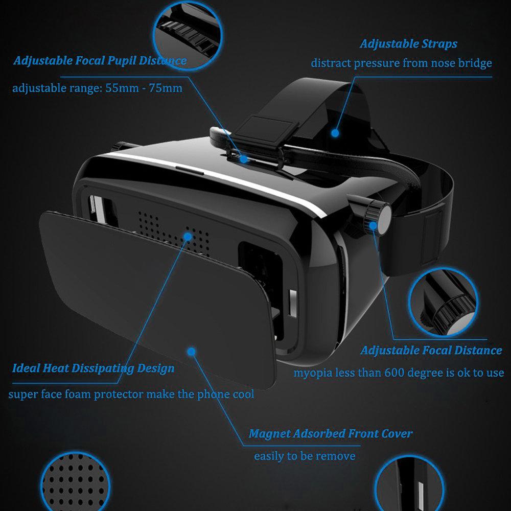 VR Pro Virtual Reality 3D Glasses Headset - Bhavnagar Deodap