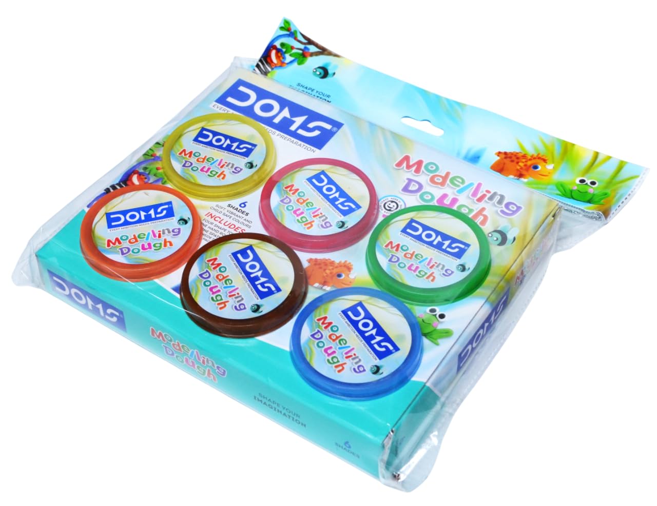 6 Shades with 4 Shape Toys,1 Roller, 1 Spatula