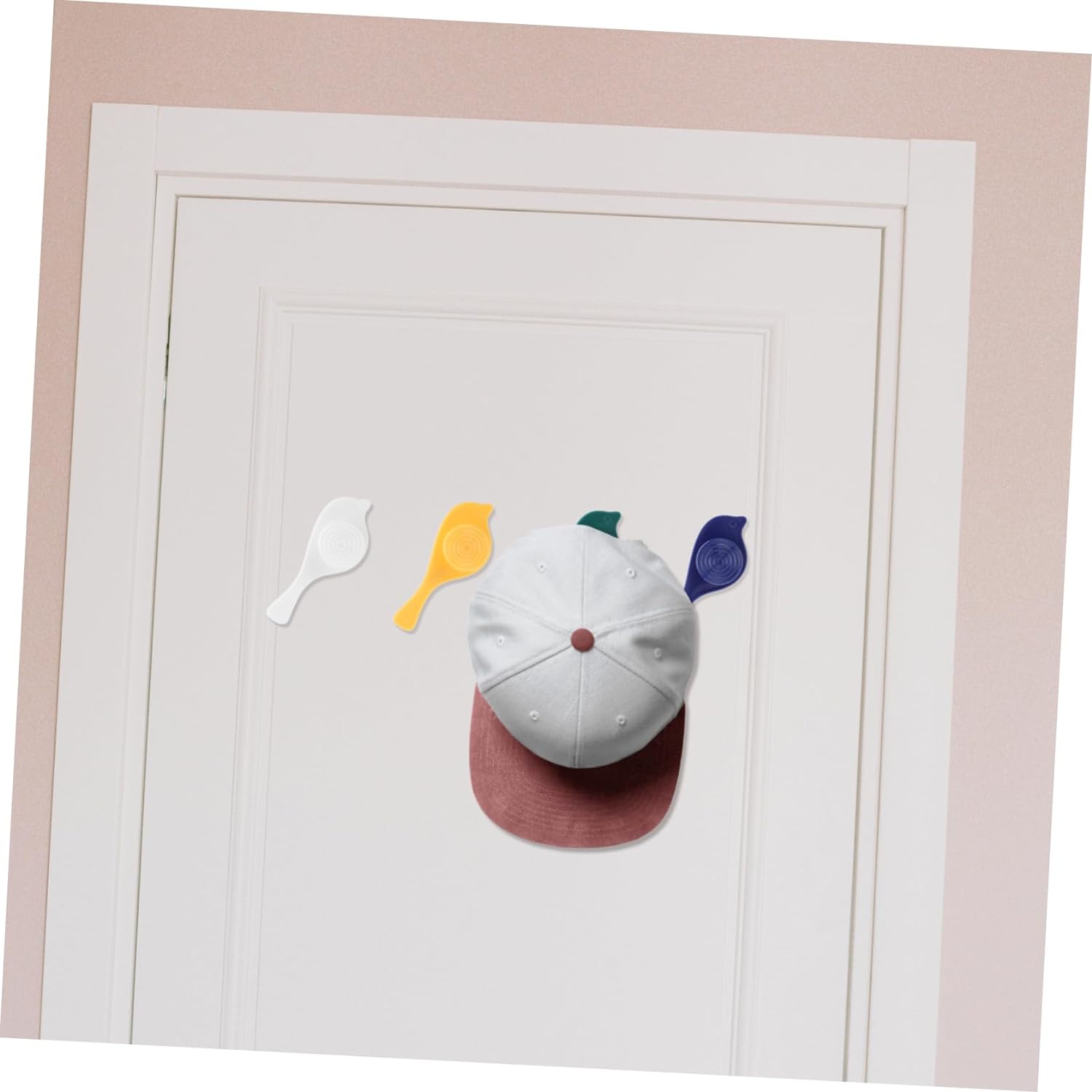 Bird Hook self Adhesive Hooks Wall Mounted Hook Shower Towel Hook Hat Hooks Rack Coat Hook Door Back Hook Adhesive Hooks for Wall Novelty Wall Hook (4 Pc Set) - Bhavnagar Deodap