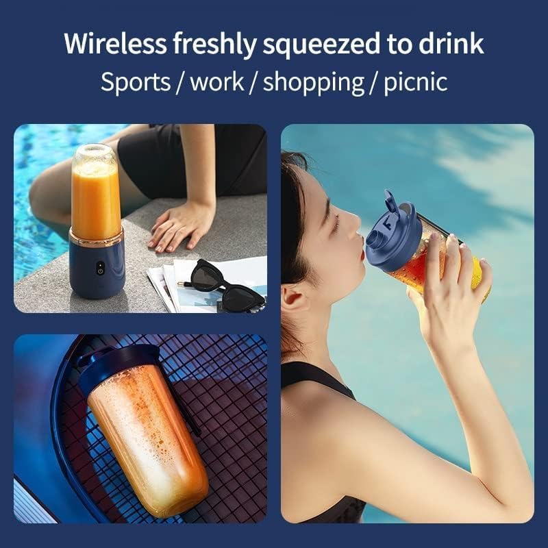 Portable Juicer Fruit Blender 400ml 2 Pcs Set