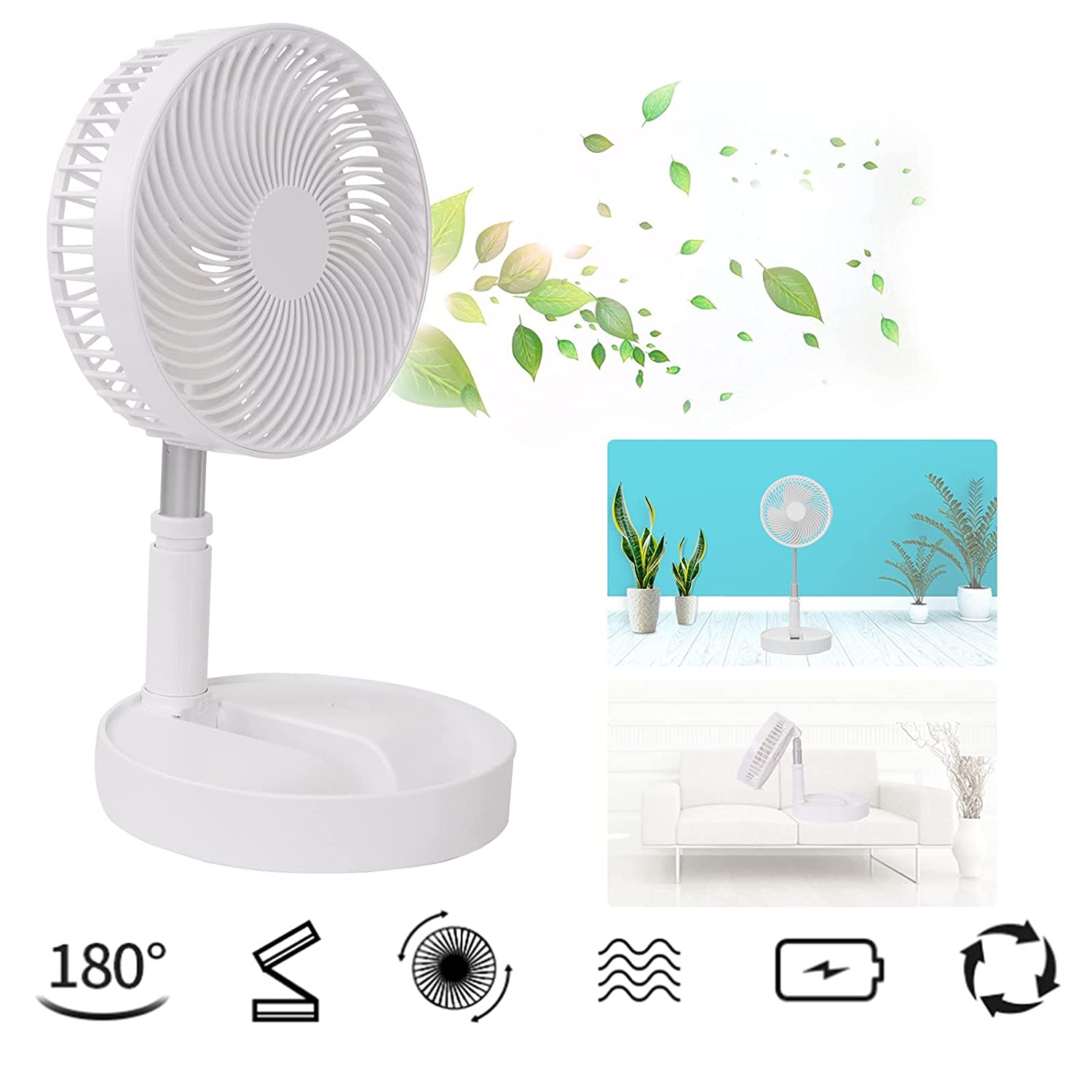 SILENT TABLE TOP PERSONAL FAN FOR BEDSIDE, OFFICE TABLE