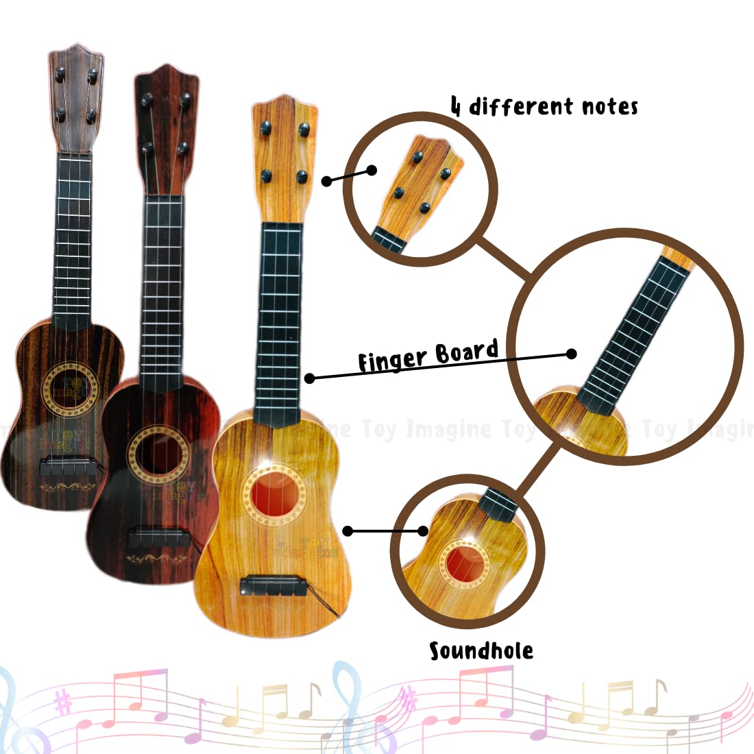 4 String Musical Toy 17" Guitar for Children, Kids Handheld Best Toy & Gift for Girls & Boys - Bhavnagar Deodap