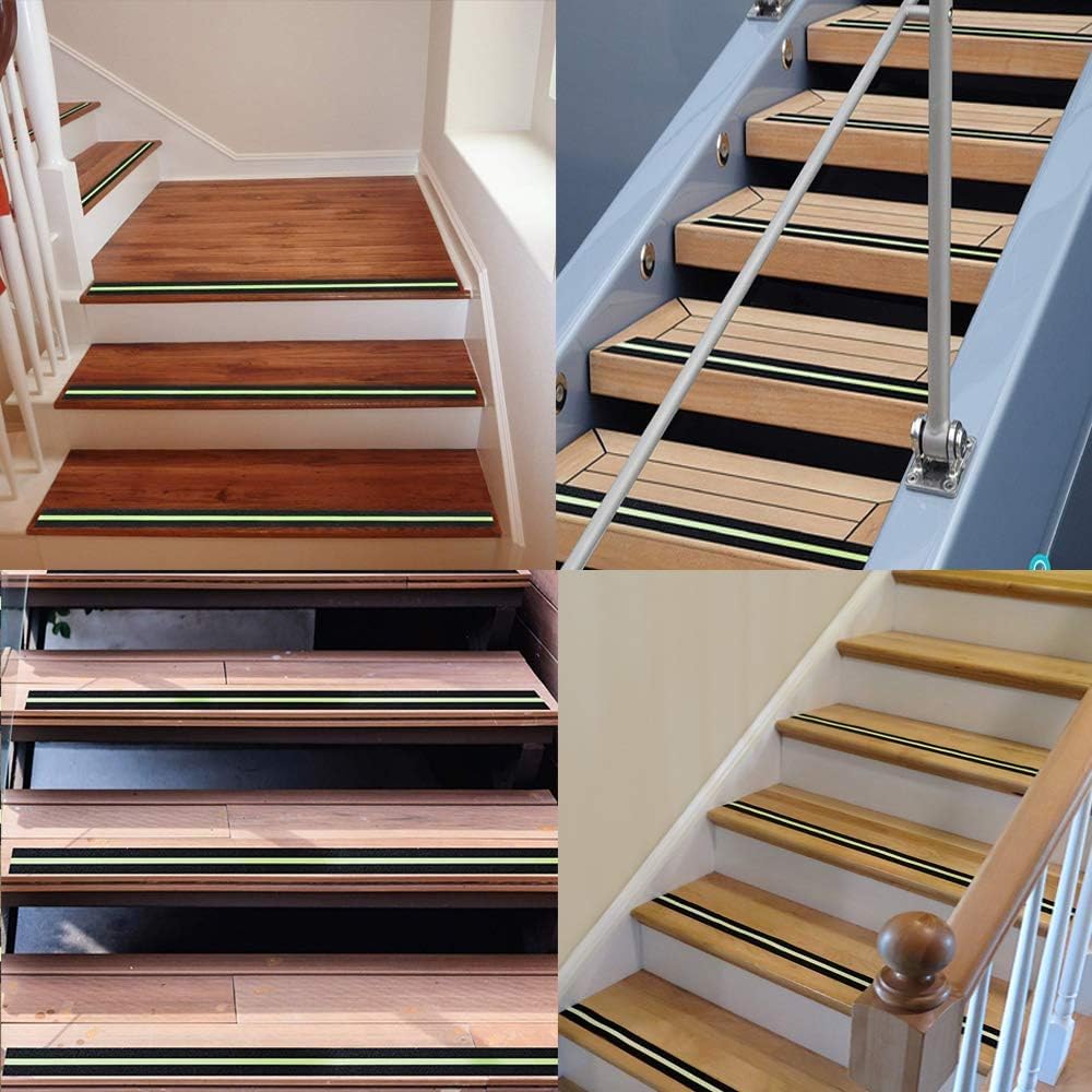 Anti Slip Grip Tape, Non-slip Traction Tapes with Glow in the Dark Reduce the Risk of Slipping for Indoor or Outdoor Stair Tread Step and Other Slippery Surfaces - Keeps You Safe, 2 Inch x 10Feet