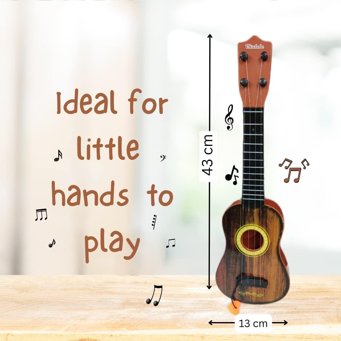 4 String Musical Toy 17" Guitar for Children, Kids Handheld Best Toy & Gift for Girls & Boys - Bhavnagar Deodap