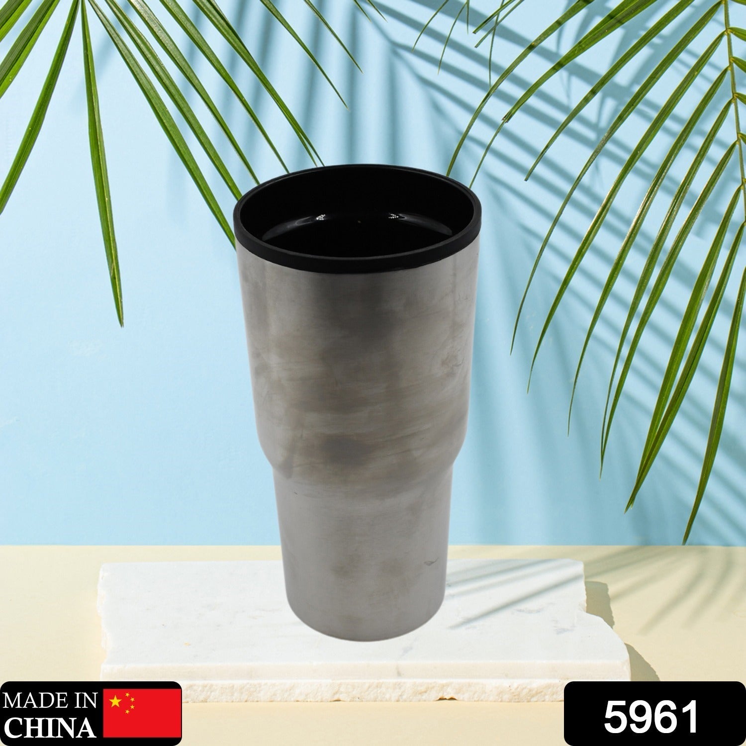 STAINLESS STEEL VACUUM GLASS INSULATED GLASS COFFEE CUPS DOUBLE WALLED TRAVEL MUG, CAR COFFEE MUG (Without Lid) - Bhavnagar Deodap