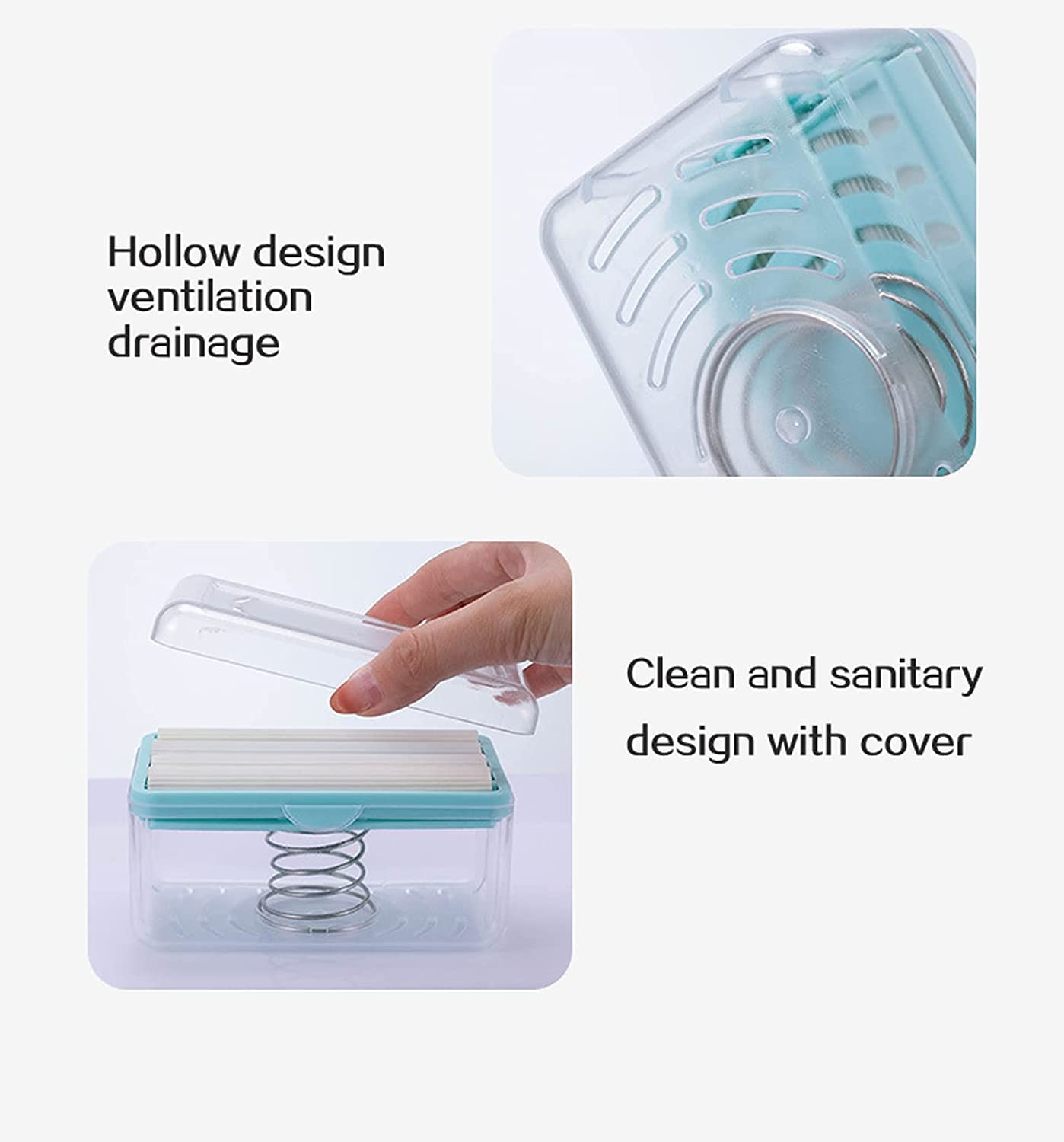 2-in-1 Portable Soap Dish & Dispenser: Roller, Drain Holes, Foaming - Bhavnagar Deodap