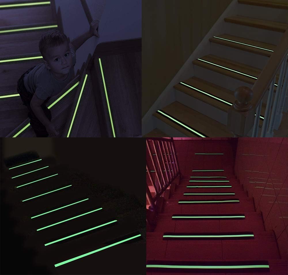 Anti Slip Grip Tape, Non-slip Traction Tapes with Glow in the Dark Reduce the Risk of Slipping for Indoor or Outdoor Stair Tread Step and Other Slippery Surfaces - Keeps You Safe, 2 Inch x 10Feet