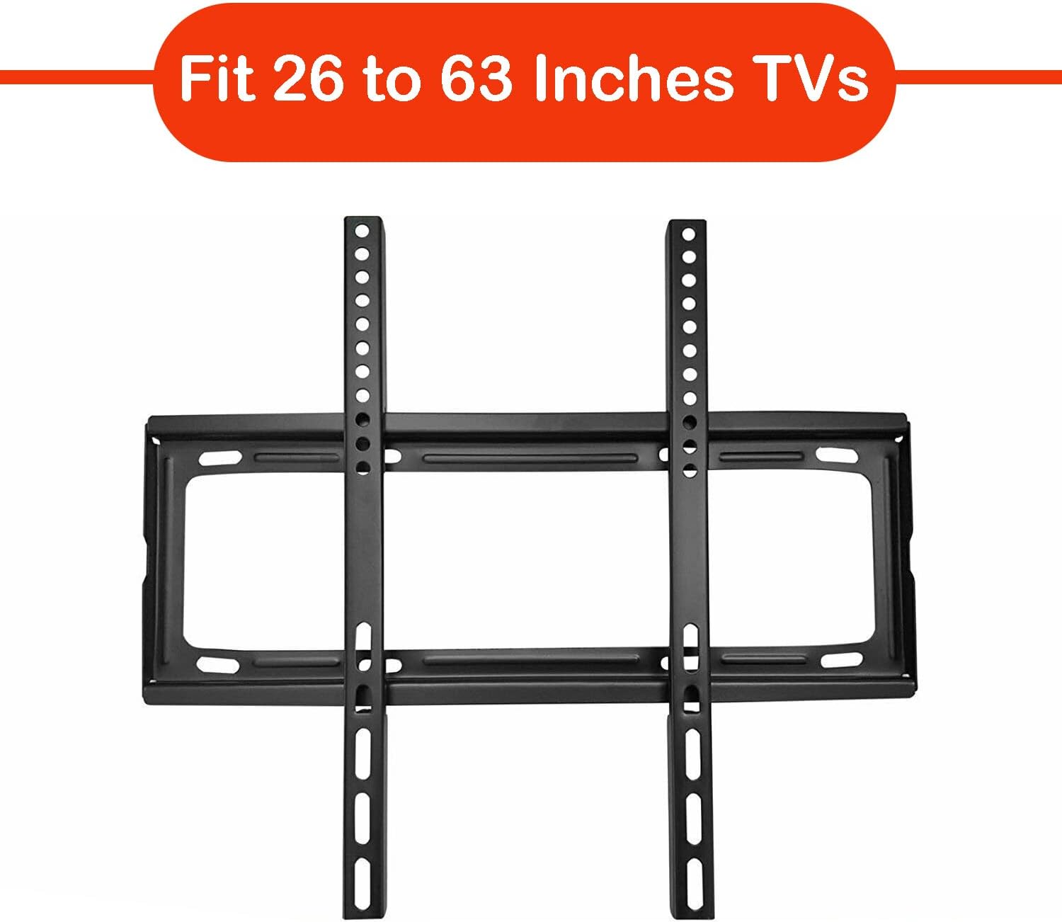 TV Wall Bracket Mount Slim Monitor Stand for 26 x 63, LCD LED 3D plasma Flat TVs Full Motion Heavy-Duty Wall Bracket, Sturdy and Strong Flat Screen Design TV Wall Mount (46cmx20cm) - Bhavnagar Deodap