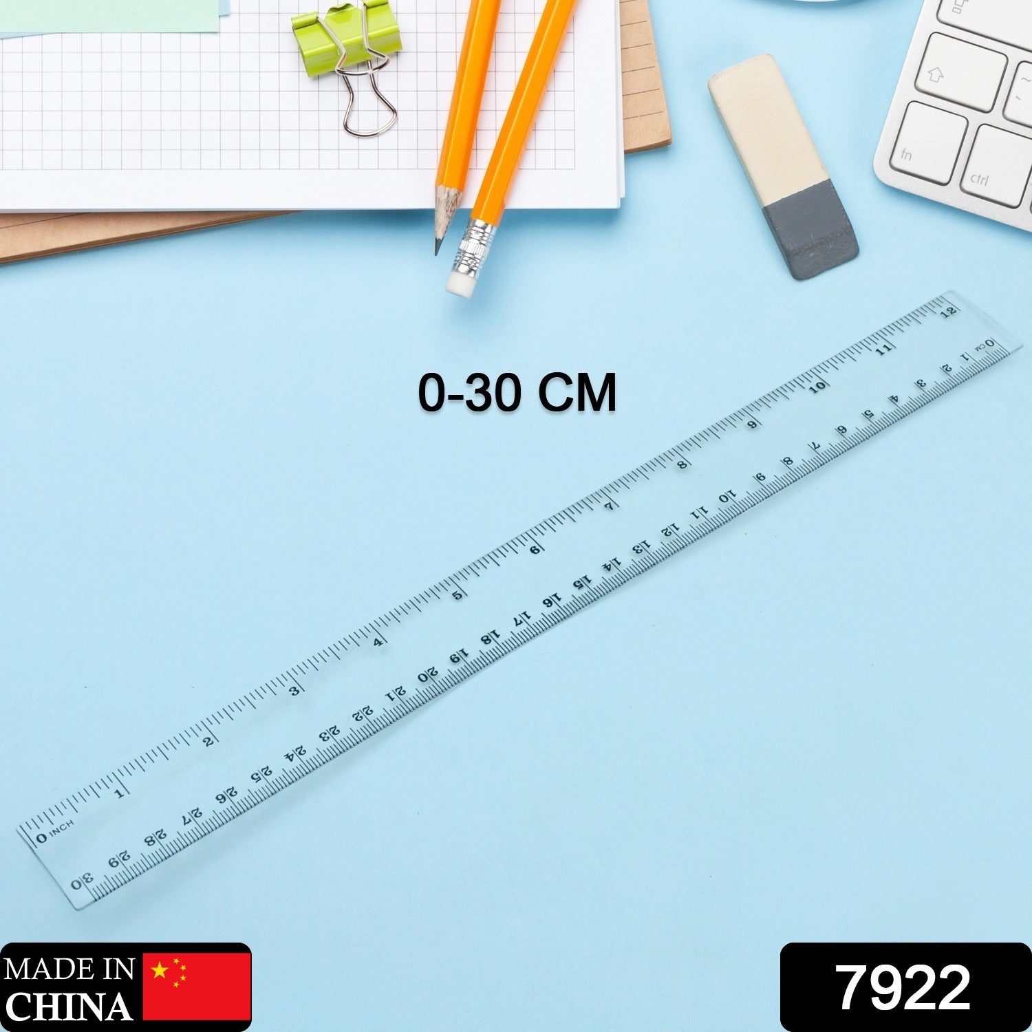 Transparent Ruler, Plastic Rulers, For School Classroom, Home, Or Office (30 Cm) - Bhavnagar Deodap