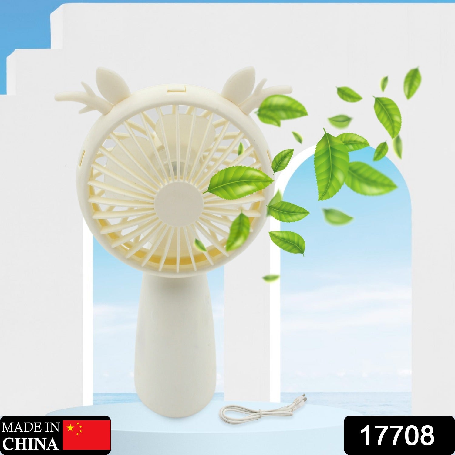 Mini USB Handheld Fan, Portable Rechargeable Mini Fan for Home, Office, Travel and Outdoor Use (1 Pc) - Bhavnagar Deodap