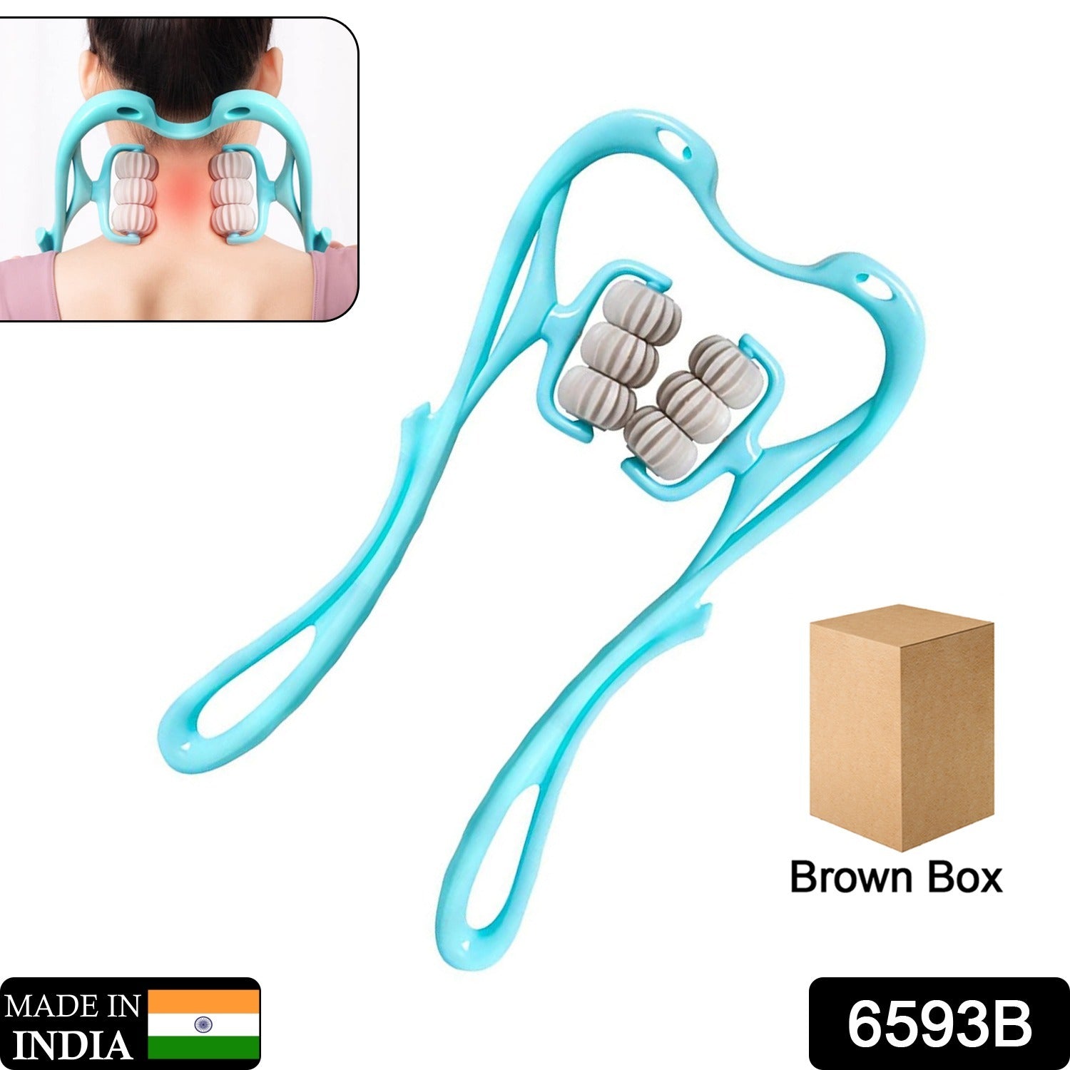 Neck & Shoulder Massager: Portable Relief for Back, Waist & More (1 Pc) - Bhavnagar Deodap